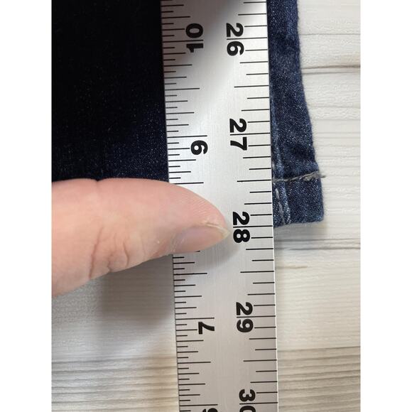 Levis Jeans Womens 6 Dark Wash Mid Rise Skinny Stretch Denim 5 Pocket Zip Fly - Picture 6 of 12